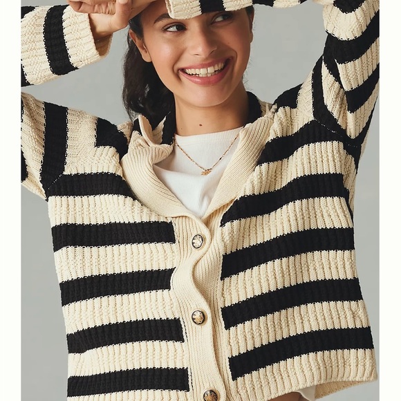 Anthropologie Sweaters - Anthropologie Greta Polo Cardigan Sweater By Maeve